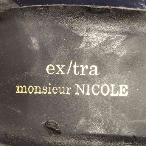 ムッシュ二コル MONSIEUR NICOLE EX/TRA ストライプ スリッポン メンズ JPN:25.5