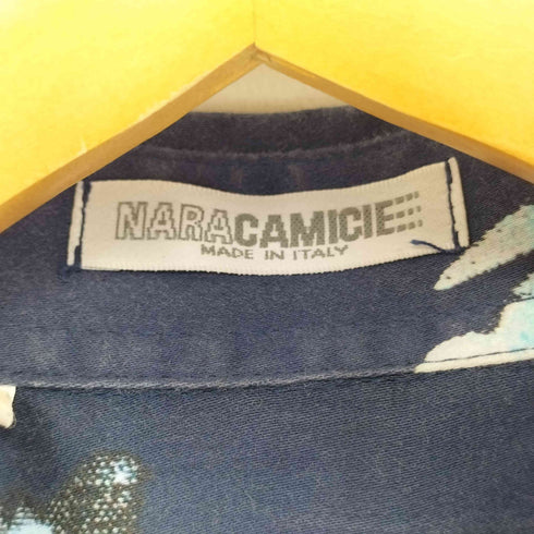 ナラカミーチェ NARACAMICIE イタリア製 フラワープリントチュニック長袖シャツ レディース JPN:1