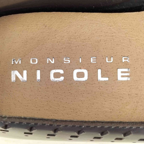 ムッシュ二コル MONSIEUR NICOLE カットワーク スリッポン メンズ JPN:25