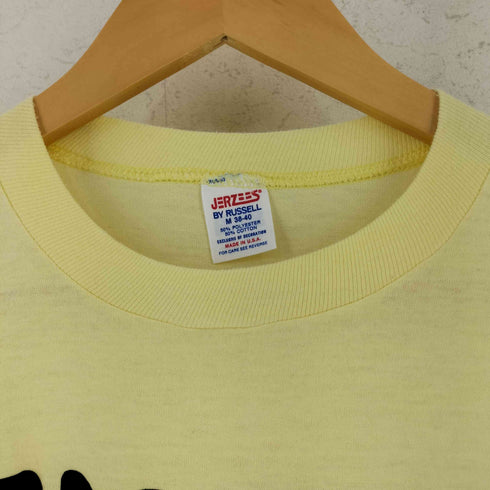 ジャージーズ JERZEES 80s USA製 フロッキープリント Tシャツ メンズ M