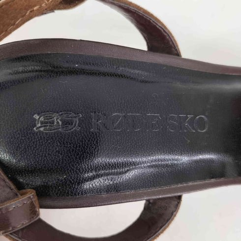 ロデスコ RODE SKO アンクルストラップ ファー パンプス レディース JPN:38