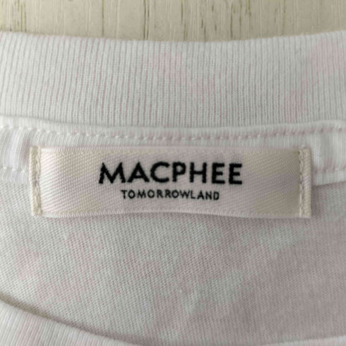 マカフィー MACPHEE 25SS コットンロゴプリント Tシャツ レディース JPN:S