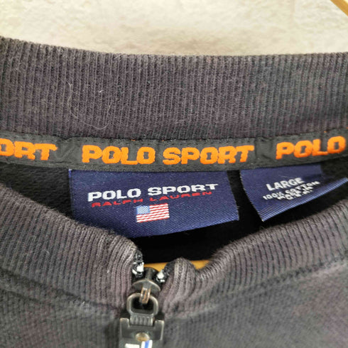 ポロスポーツラルフローレン POLO SPORT RALPH LAUREN USA製 ハーフジップ プルオーバー メンズ L