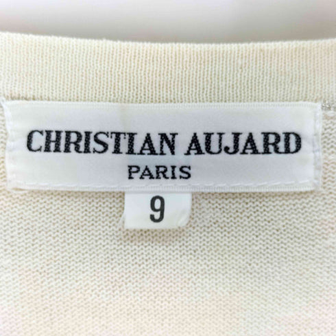 クリスチャンオジャール CHRISTIAN AUJARD リネン混 フリルカーディガン レディース JPN:9号