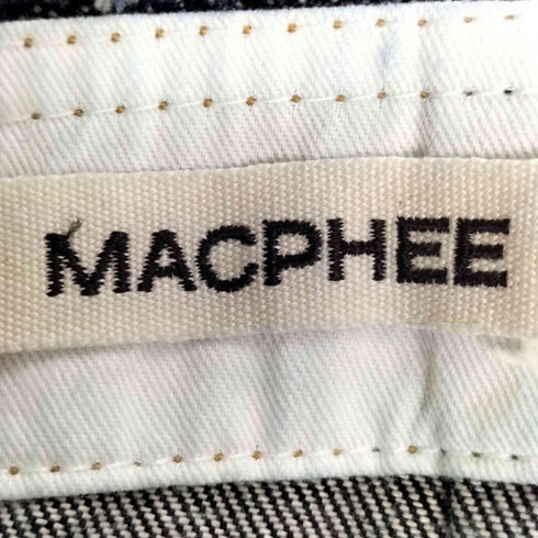 マカフィー MACPHEE コットンデニム セミフレアマキシスカート レディース JPN:34