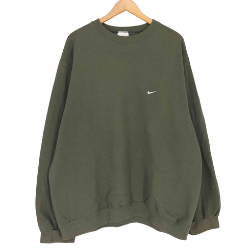 ナイキ NIKE 90S USA製 ロゴ刺繍 スウェット トレーナー メンズ L