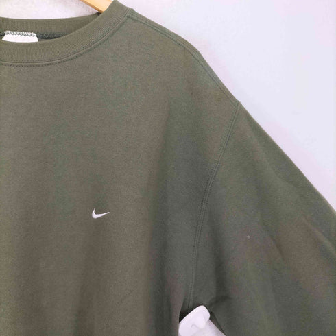 ナイキ NIKE 90S USA製 ロゴ刺繍 スウェット トレーナー メンズ L