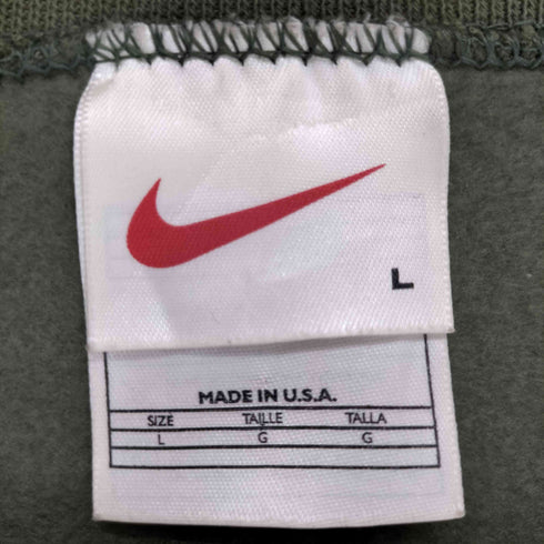 ナイキ NIKE 90S USA製 ロゴ刺繍 スウェット トレーナー メンズ L