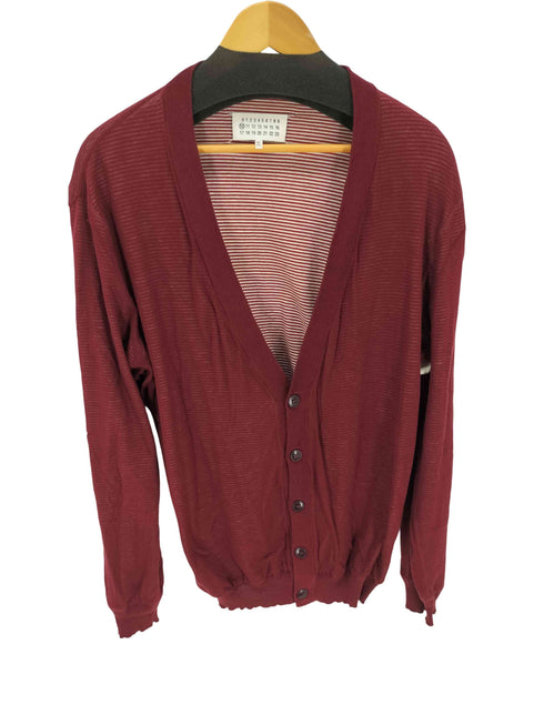 エムエムシックスメゾンマルジェラ MM6 Maison Margiela 12ss ボーダーレイヤードガーゼカーディガン レディース