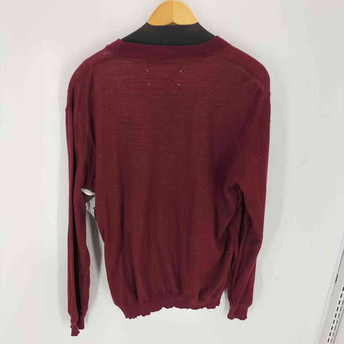 エムエムシックスメゾンマルジェラ MM6 Maison Margiela 12ss ボーダーレイヤードガーゼカーディガン レディース