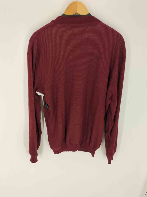 エムエムシックスメゾンマルジェラ MM6 Maison Margiela 12ss ボーダーレイヤードガーゼカーディガン レディース