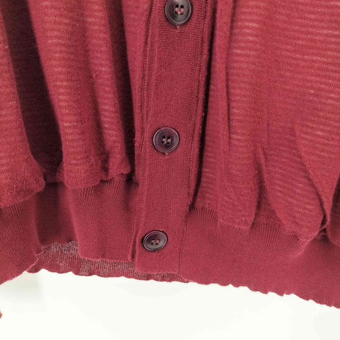 エムエムシックスメゾンマルジェラ MM6 Maison Margiela 12ss ボーダーレイヤードガーゼカーディガン レディース