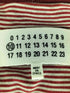 エムエムシックスメゾンマルジェラ MM6 Maison Margiela 12ss ボーダーレイヤードガーゼカーディガン レディース