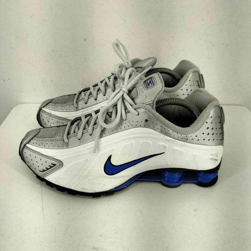ナイキ NIKE SHOX R4 WHITE METALLIC SILVER-RACER BLUE メンズ JPN:27