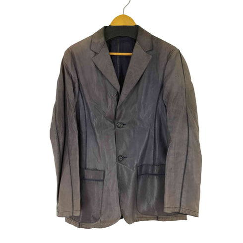 アルマーニコレツィオーニ ARMANI COLLEZIONI 裏地リネン ラムスキン テーラードジャケット メンズ JPN:48