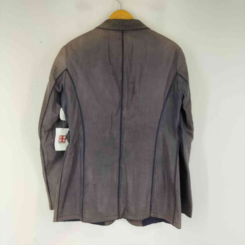 アルマーニコレツィオーニ ARMANI COLLEZIONI 裏地リネン ラムスキン テーラードジャケット メンズ JPN:48