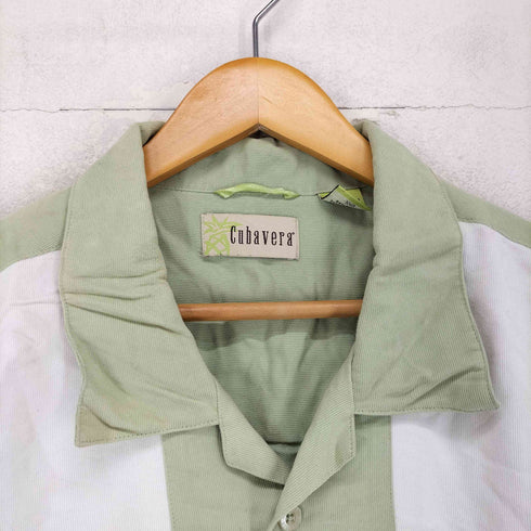 キューバベラ CUBAVERA ロゴ刺繍 レーヨン混 キューバシャツ メンズ XXL