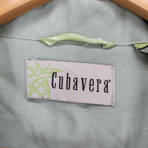 キューバベラ CUBAVERA ロゴ刺繍 レーヨン混 キューバシャツ メンズ XXL