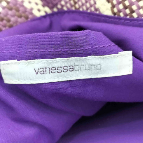vanessabruno ヴァネッサブリューノ スパンコール 編み込み ハンドバッグ レディース