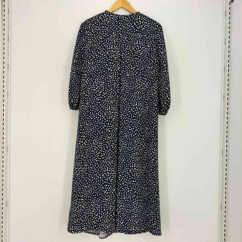 マックスマーラステュディオ MAX MARA STUDIO ハーフボタン 比翼 ドットワンピース レディース J 36