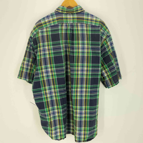 ラルフローレン RALPH LAUREN 90S BLAIRE チェック柄 BD S/S シャツ メンズ import:XXL