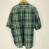 ラルフローレン RALPH LAUREN 90S BLAIRE チェック柄 BD S/S シャツ メンズ import:XXL
