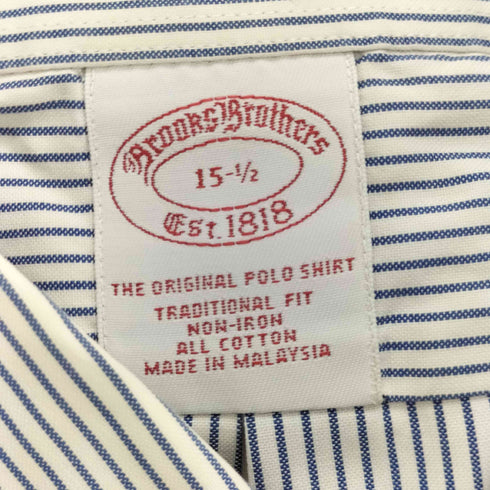 ブルックスブラザーズ BROOKS BROTHERS ストライプ柄 BD S/S シャツ メンズ 15-1/2