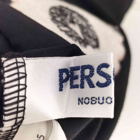 パーソンズ PERSONS 配色切替ワンピース レディース