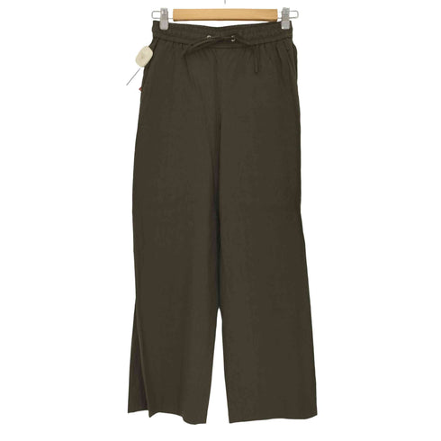 セオリーリュクス theory luxe CRISP LINEN ウレタン混 リネン レーヨン イージーパンツ レディース 36