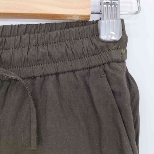 セオリーリュクス theory luxe CRISP LINEN ウレタン混 リネン レーヨン イージーパンツ レディース 36
