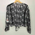 JUST FEMALE YALL BOMBER 総柄 裾ドローコード ノーカラー ジャケット レディース 38