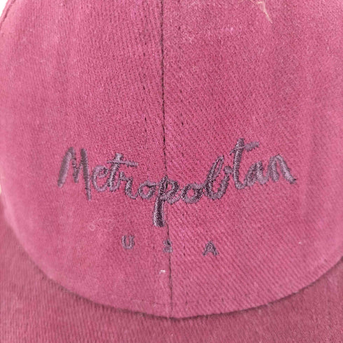 METROPOLITAN USA USA製 ロゴ刺繍 6パネル キャップ street メンズ