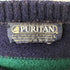 ピューリタン PURITAN 80-90S USA製 ボーダー ウール ニット セーター メンズ import:L