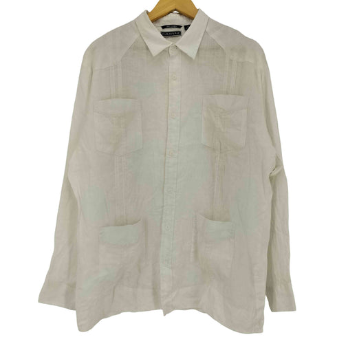 キューバベラ CUBAVERA 長袖 リネンキューバシャツ メンズ import:XL