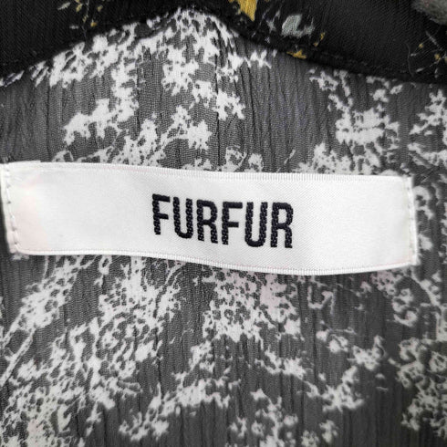 ファーファー furfur 花柄 ミックスパターン パッチワーク ワンピース レディース JPN:0
