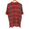 ポロバイラルフローレン Polo by RALPH LAUREN 90S ポニー刺繍 ワッフル地 マルチボーダー S/S ポロシャツ メンズ import:M