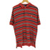 ポロバイラルフローレン Polo by RALPH LAUREN 90S ポニー刺繍 ワッフル地 マルチボーダー S/S ポロシャツ メンズ import:M
