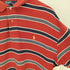 ポロバイラルフローレン Polo by RALPH LAUREN 90S ポニー刺繍 ワッフル地 マルチボーダー S/S ポロシャツ メンズ import:M