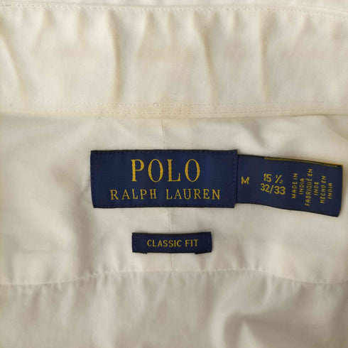 ポロラルフローレン POLO RALPH LAUREN CLASSIC FIT 同色 ポニー 刺繍 L/S シャツ メンズ 15 1/2