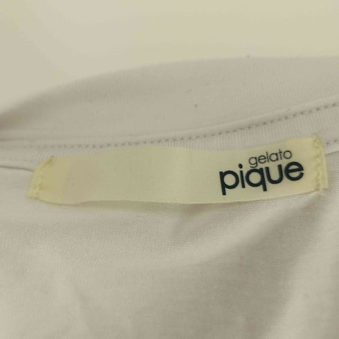 ジェラートピケ gelato pique DOG柄ワンポイントTシャツ レディース ONE SIZE