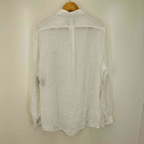 ポロラルフローレン POLO RALPH LAUREN CLASSIC FIT リネン ポニー 刺繍 L/S ボタンダウン シャツ メンズ import:L