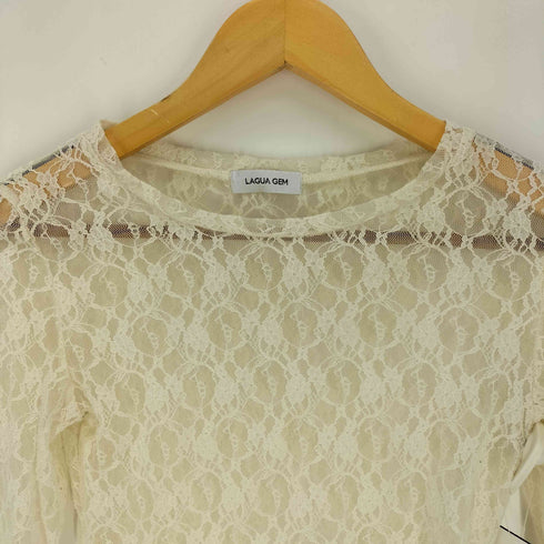 ラグアジェム LAGUA GEM シアー レース カットソー レディース