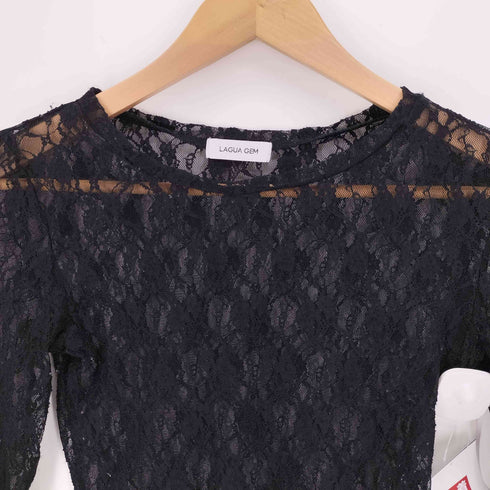 ラグアジェム LAGUA GEM シアー レース カットソー レディース