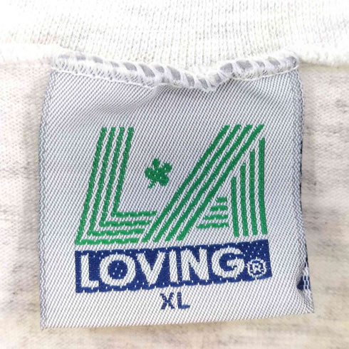 LA LOVING 90s イベント プリント モックネック L/S Tシャツ メンズ XL