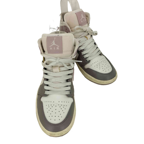 ジョーダンブランド JORDAN BRAND Air Jordan 1 Mid Sail/Enigma Stone/Coconut Milk/Particle Rose レディース JPN:23.5