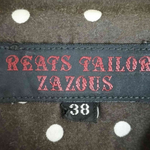 リーツテイラーザズー REATS TAILOR ZAZOUS ホリゾンタルカラー ドット L/S シャツ メンズ 38
