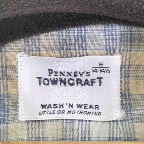ペニーズタウンクラフト PENNEYS TOWNCRAFT 50-60S 船タグ L/S チェック 開襟 シャツ ボックス メンズ 14 1/2