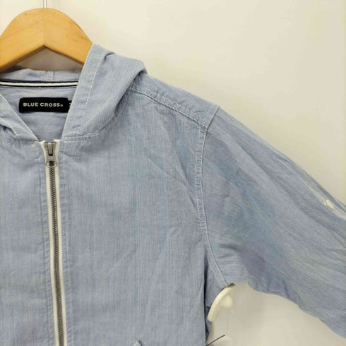 BLUE CROSS ストライプ ジップアップシャツパーカー レディース JPN:M