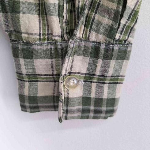 ginelli 60S ボックス L/S チェック シャツ メンズ 14 1/2