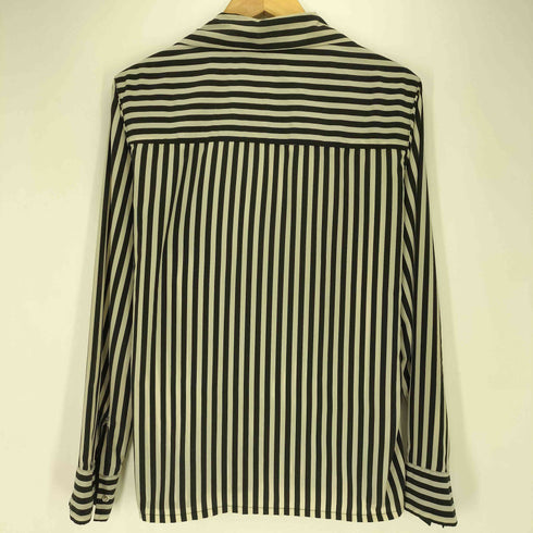 COUNTER ACTION ストライプ スナップボタン オープンカラー L/S シャツ メンズ import:M